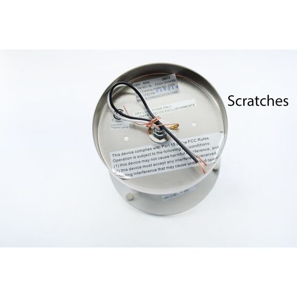 FlushMount Light Progress Lighting Replay 1-Light Brushed Nickel LED Semi-Flush - Picture 4 of 9